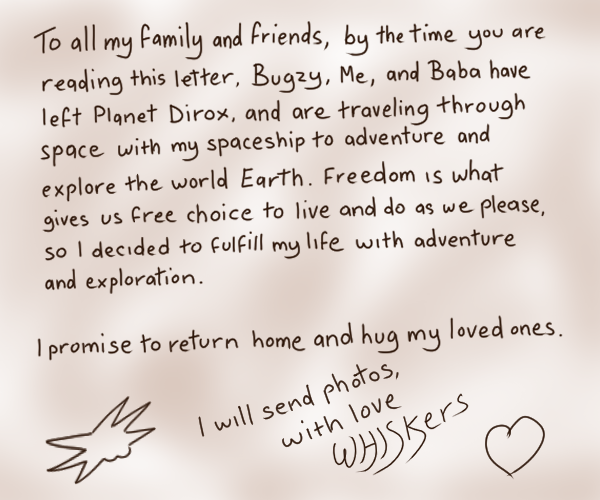 whiskers letter